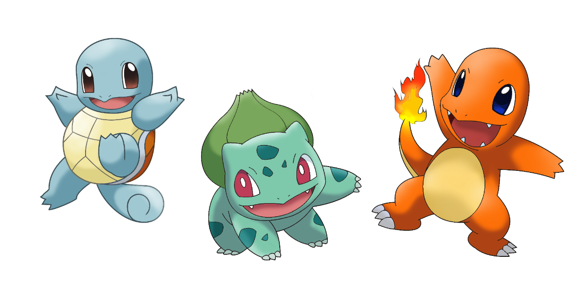 Bekende Pokémon-starters