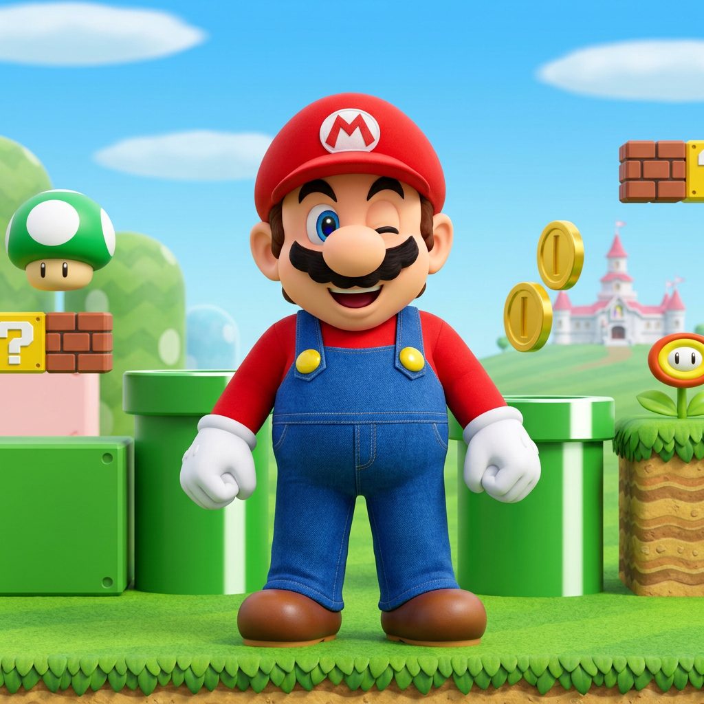 Super Mario en zijn power-ups