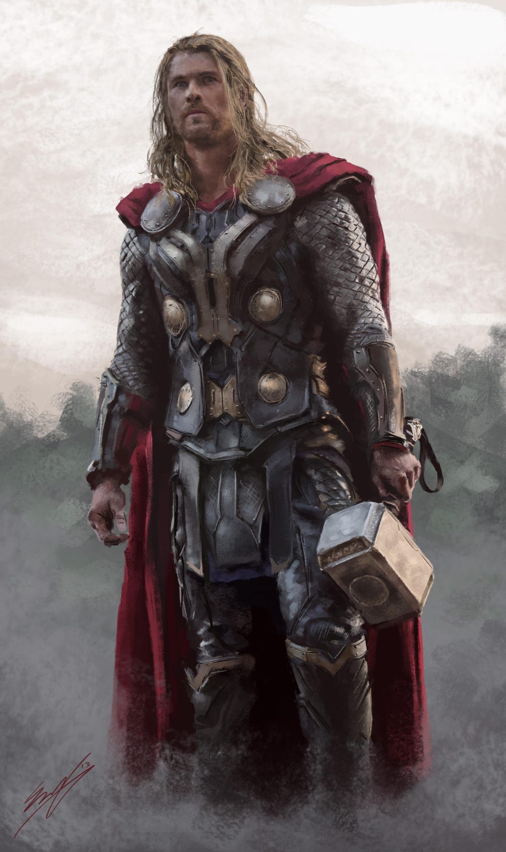Thor met zijn magische hamer