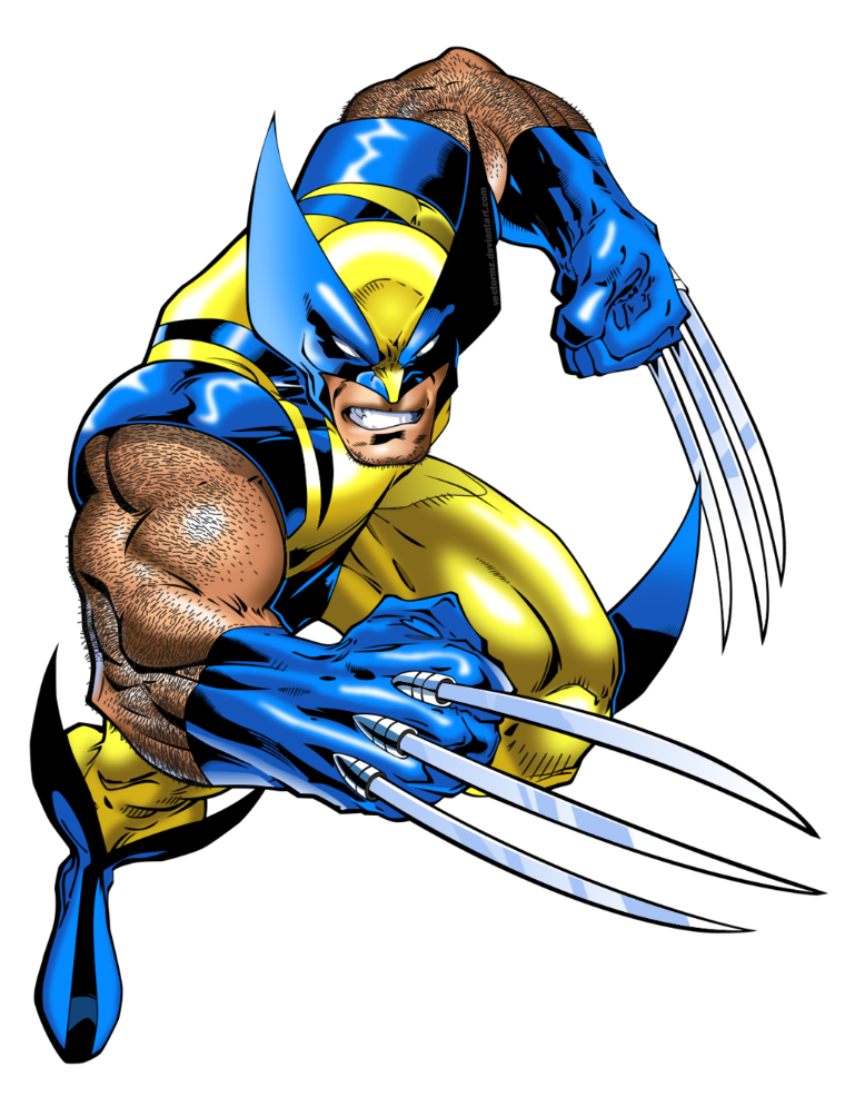 Wolverine met zijn scherpe klauwen